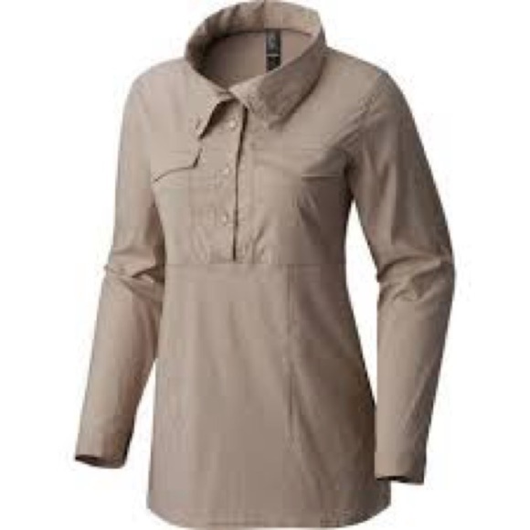 Mountain Hardwear Tops - Mountain Hardwear: Women's Citypass Long Sleeve Popover size xl